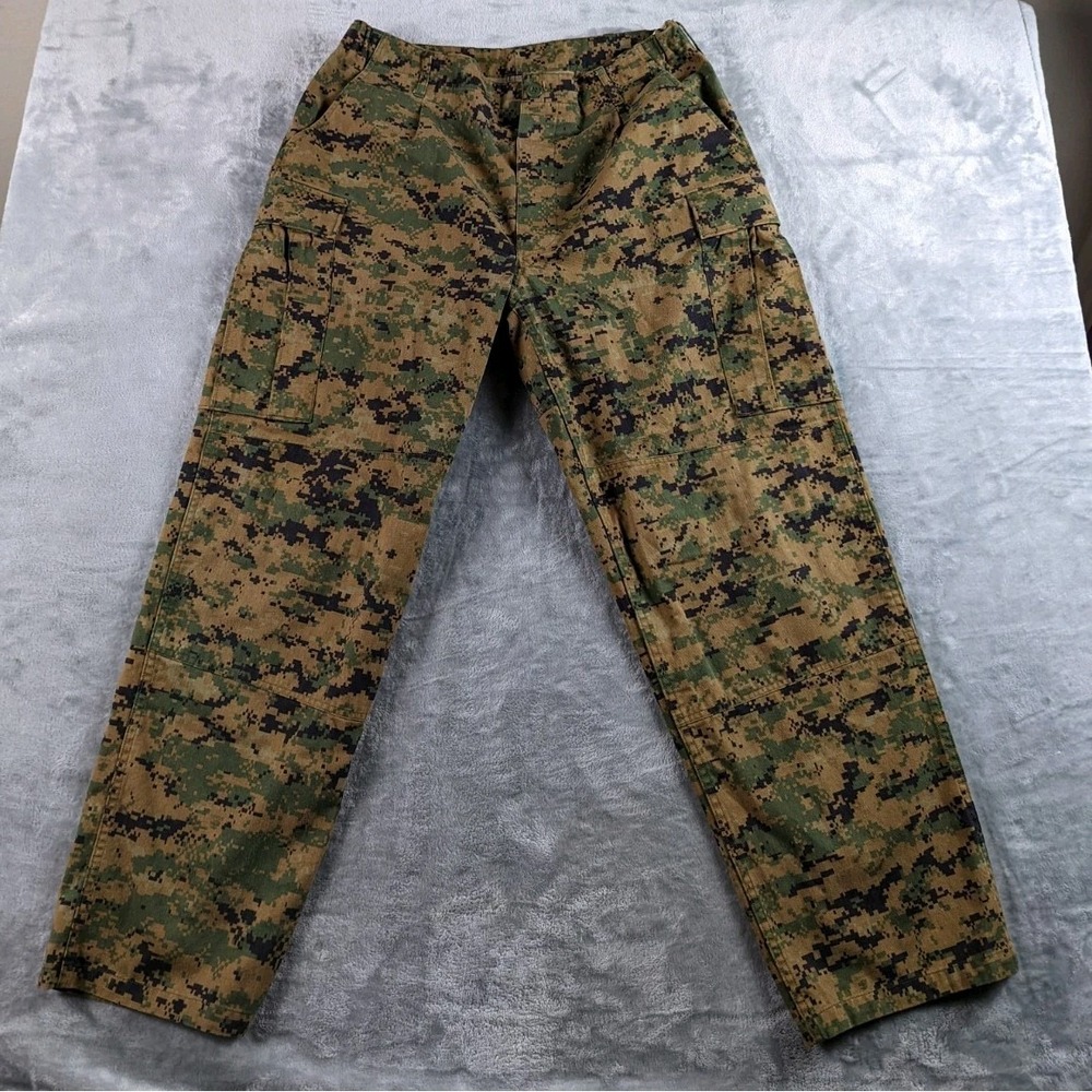HELIKON TEX Pants Men 34x32 USMC Military Tactical Cargo Digital Camo Button Fly